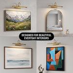 Picture Lights for Wall, Rechargeable Battery Operated LED Gallery Light Bar with Remote & Timer, Dimmable Wireless Wall Sconce for Paintings & Frames - 8
