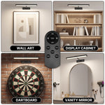 Picture Lights for Wall, Rechargeable Battery Operated LED Gallery Light Bar with Remote & Timer, Dimmable Wireless Wall Sconce for Paintings & Frames - 8