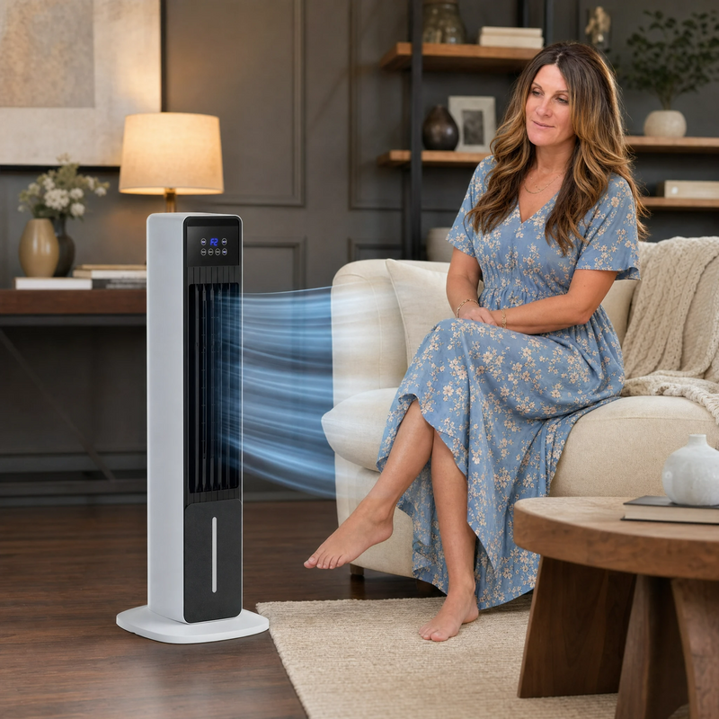 3-in-1 Evaporative Air Cooler Tower Fan with Remote Control - 8