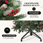 PRE LIT CHRISTMAS TREE – COLOR CHANGING LED LIGHTS WITH REMOTE CONTROL - 8