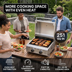 PORTABLE STAINLESS STEEL TABLETOP PROPANE GRILL – 2 & 3 BURNER OUTDOOR BBQ OPTIONS - 8