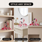 Glass Flamingo Figurine – Hand-Blown Art Glass Decor - 8