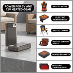 15,000–20,000MAH 5V/2A USB BATTERY PACK – RECHARGEABLE POWER BANK FOR HEATED CAMPING CHAIRS & BLANKETS - 8