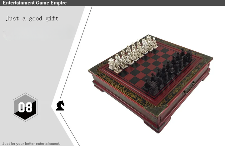 High end metal chess pieces, 38cm/15 inches, ebony wooden chessboard, providing foldable classic games for chess enthusiasts