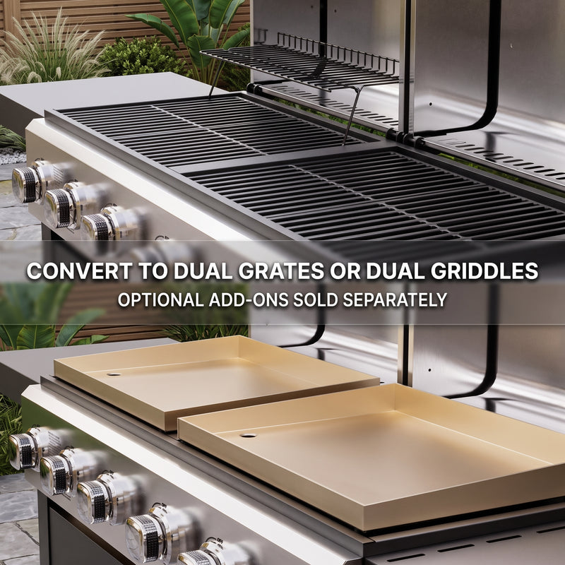 Grate for Outdoor Backyard BBQ Cooking - 8