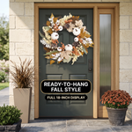 PUMPKIN WREATH FOR FRONT DOOR – FALL FARMHOUSE DÉCOR - 8