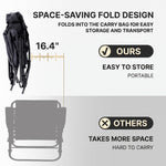 Oversized Folding Rocking Camping Chair with Padded Comfort & Portable Design - 8