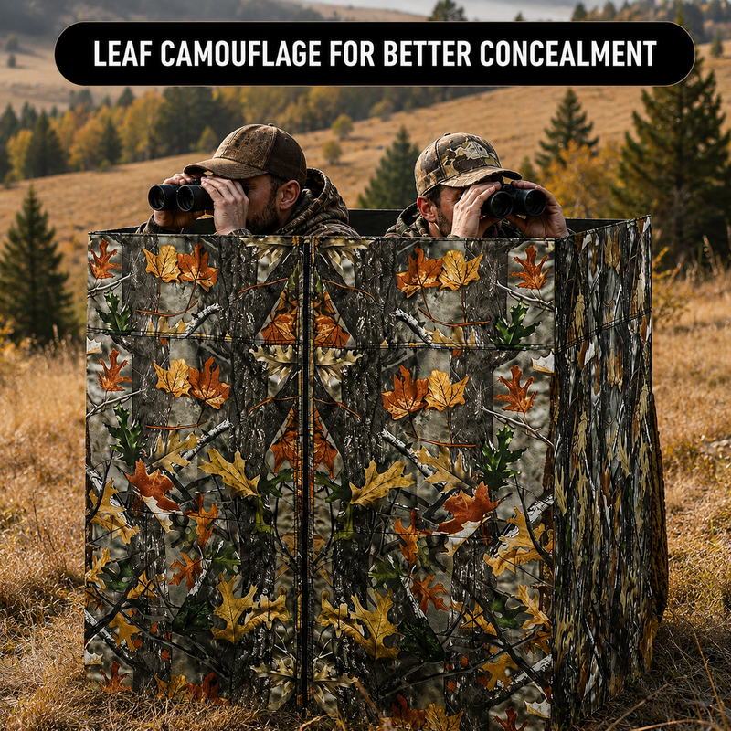 Hunting Tree Stand Blinds Cover 142" x 35" Extra Large Camouflage Universal Tree Stand Blinds Realistic Forest Camo Treestand Cover with Zipper for Deer Elk Hunting, Frames Not Included - 8