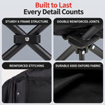 Oversized Camping Chairs 2 Pack – Extra-Large Folding Outdoor Chairs, Padded - 8