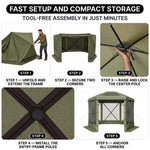 15x15 Pop-Up Gazebo Screen Tent – Large Outdoor Screen House with Mesh Walls & Carry Bag - 8