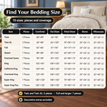 BEDDING SETS – 7-PIECE COMFORTER SET WITH SHEETS - 8
