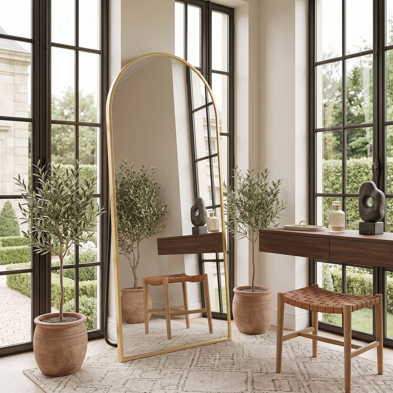 FULL LENGTH MIRROR – ARCHED STANDING & WALL-MOUNT DESIGN - 8