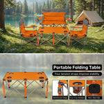 Outdoor 4-Piece Folding Chair and Table Set – Perfect for Camping and Picnics - 8