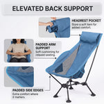 Ultra-Compact High Back Folding Camping Chair – Lightweight & Portable - 8