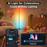 FLOOR LAMP – SMART RGBIC CORNER LAMP WITH MUSIC SYNC - 8