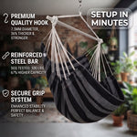 Premium Cotton Hanging Hammock Chair for Indoor & Outdoor Relaxation - 8