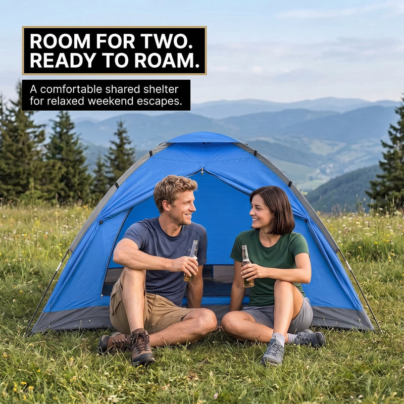2-4 PERSON LIGHTWEIGHT BACKPACKING DOME CAMPING TENTS - 8