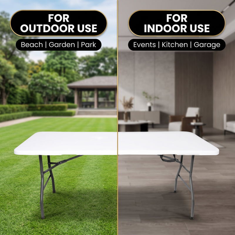 8 ft Heavy Duty Folding Table - 8