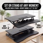 Standing Desk Converter – Adjustable Sit-to-Stand Desk Riser - 8
