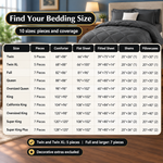 BEDDING SETS – 7-PIECE COMFORTER SET WITH SHEETS - 8