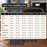 BEDDING SETS – 7-PIECE COMFORTER SET WITH SHEETS - 8