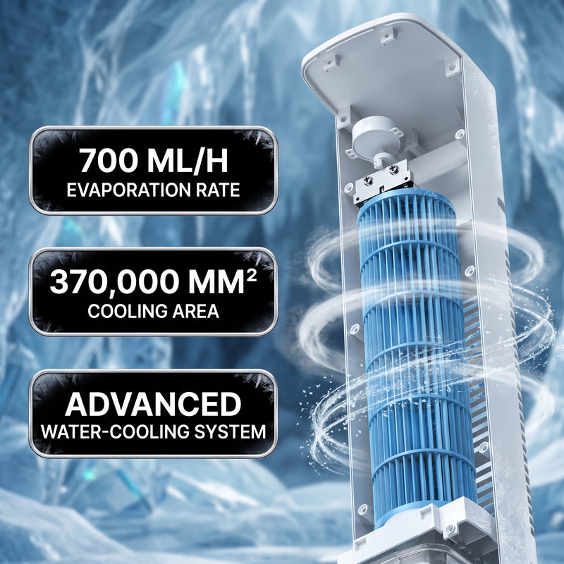 3-in-1 Evaporative Air Cooler Tower Fan with Remote Control - 8
