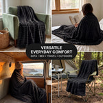 Throw Blanket – Soft, Lightweight Ribbed Design - 8