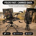Portable Adjustable Hunting Chair with Swivel & Heated - 8