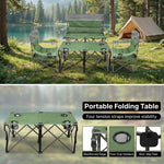 Outdoor 4-Piece Folding Chair and Table Set – Perfect for Camping and Picnics - 8