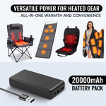 15,000–20,000MAH 5V/2A USB BATTERY PACK – RECHARGEABLE POWER BANK FOR HEATED CAMPING CHAIRS & BLANKETS - 8