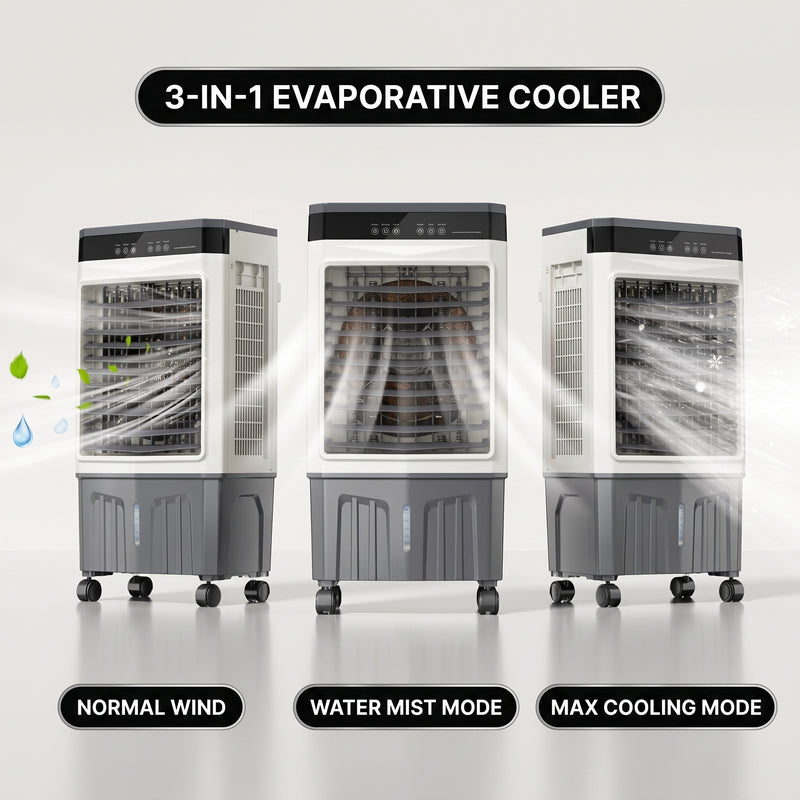 3-in-1 Evaporative Air Cooler Tower Fan with Remote Control - 8
