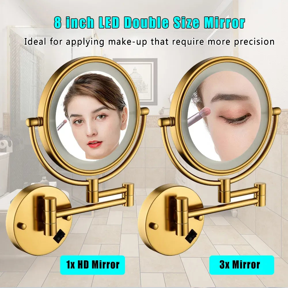 8 Inch LED Wall Mount Vanity Mirror
