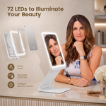 Portable LED Makeup Mirror – Rechargeable, Adjustable Brightness, Compact & Travel-Friendly - 8