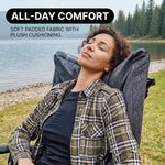 Oversized Folding Rocking Camping Chair with Padded Comfort & Portable Design - 8