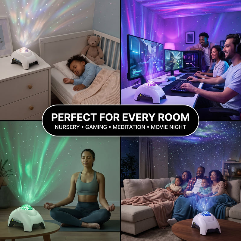 GALAXY PROJECTOR – WHITE NOISE, BLUETOOTH SPEAKER & REMOTE - 8