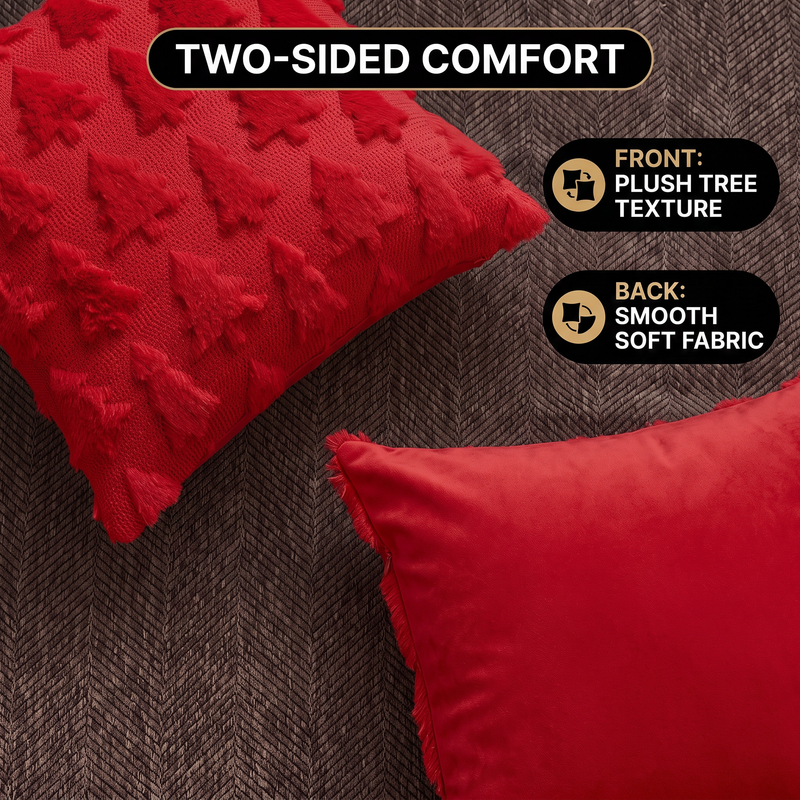 Christmas Pillow Covers 18x18 – Decorative Set of 2 - 8
