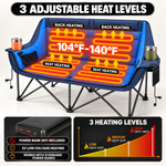 Heated Camping Chair – Single Chair & Double Loveseat Options - 8