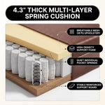 Big & Tall Office Chair with Footrest – Reclining Ergonomic Executive Chair, Wide Memory-Foam Seat, Adjustable Height - 8