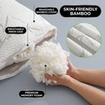 Premium Bamboo and Memory Foam Pillow – Ergonomic, Adjustable & Hypoallergenic Sleep Support - 8 (add)