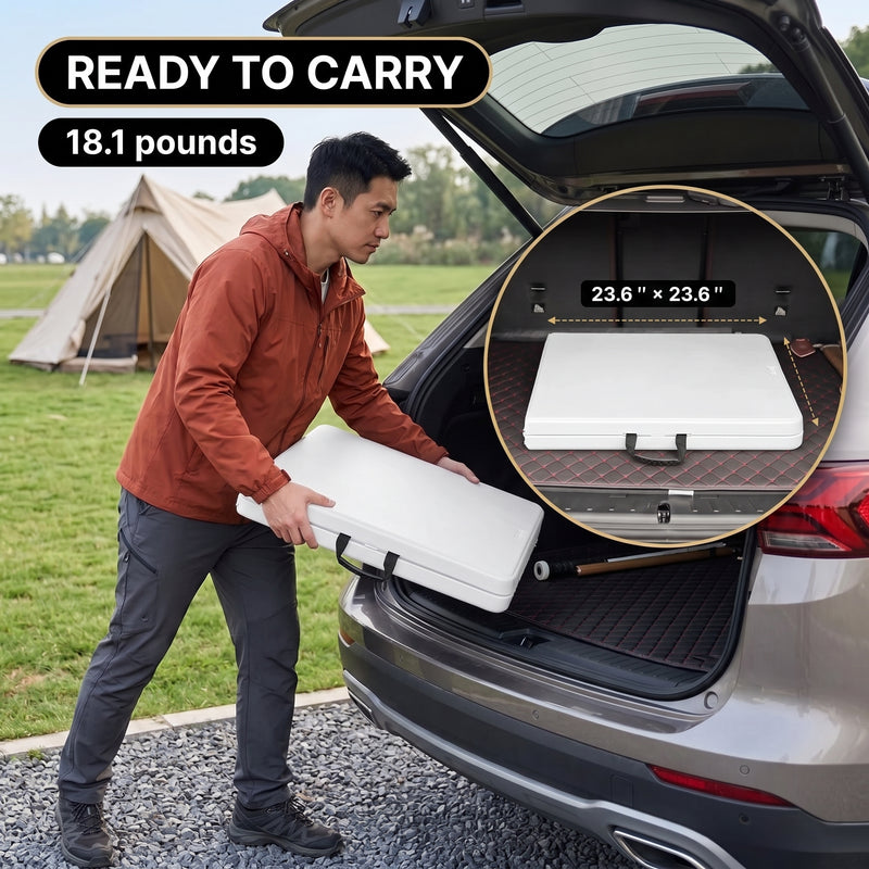 4 ft Adjustable Folding Camping Table - 8