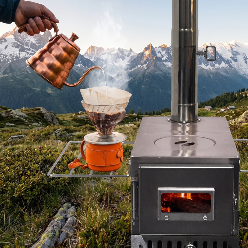 PORTABLE WOOD STOVE FOR CAMPING, TENT STOVE - 8