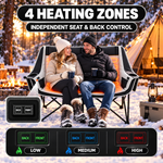 Heated Camping Chair – Single Chair & Double Loveseat Options - 8