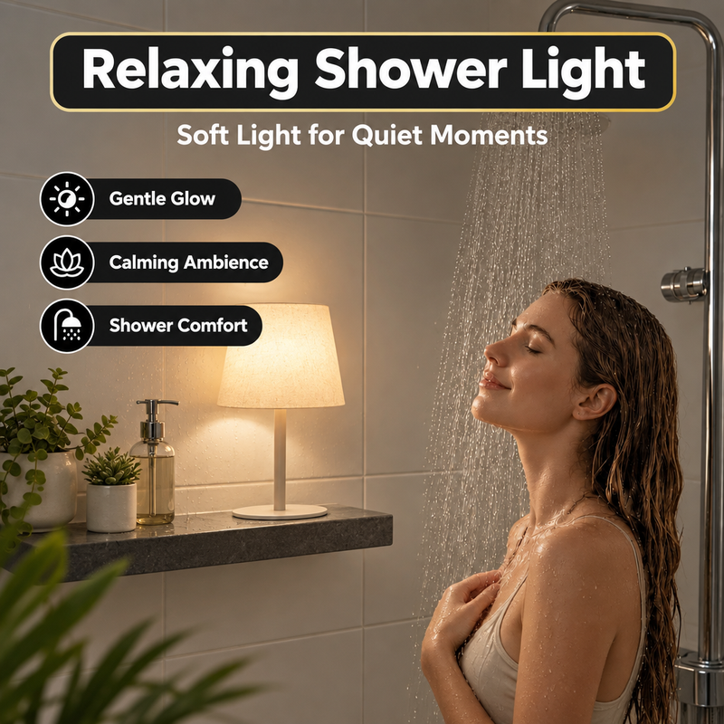 CORDLESS TABLE LAMP – RECHARGEABLE & WATERPROOF FOR SHOWER, BATHROOM AND OUTDOOR USE - 8