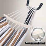 Double Hammock with Stand – Portable, Adjustable & 600lb Capacity for Indoor & Outdoor - 8
