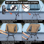 Ultralight Folding Camping Chair – Portable Outdoor High-Back Seat - 8