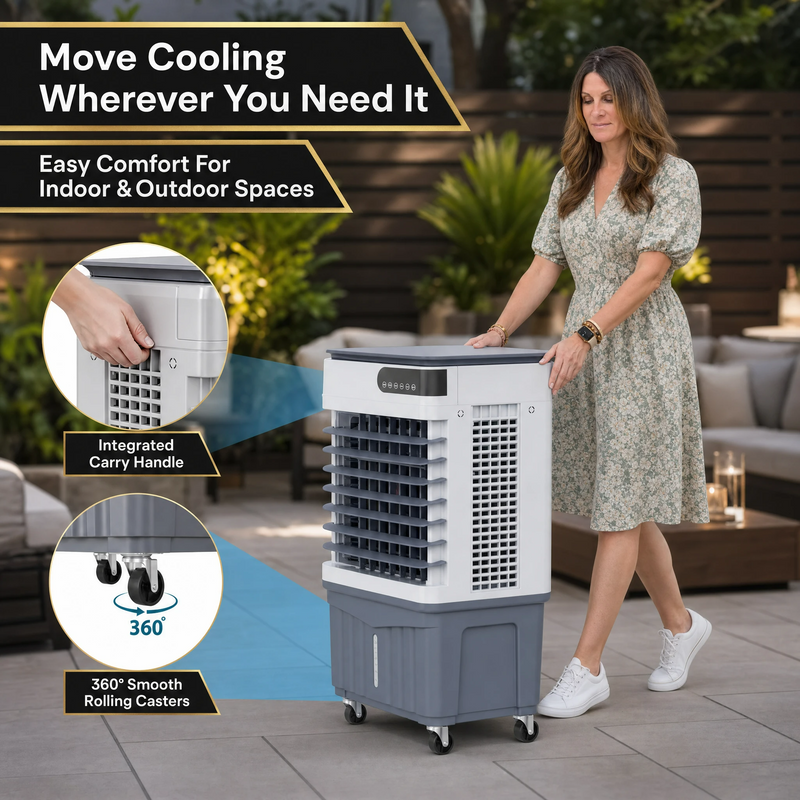 3-in-1 Evaporative Air Cooler Tower Fan with Remote Control - 8