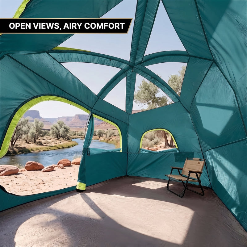 5–8 PERSON FAMILY DOME CAMPING TENT – WATERPROOF OUTDOOR TENT WITH RAINFLY & CARRY BAG - 8