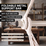 Boho Macramé Fringe Double Hammock Swing – Ultimate Comfort & Style - 8