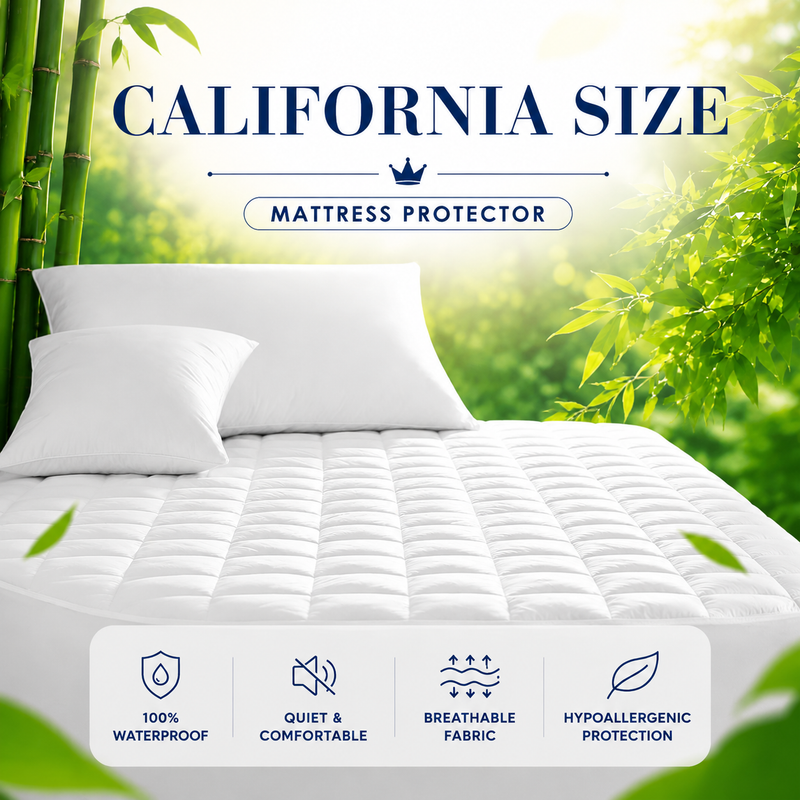 Waterproof Mattress & Pillow Protector – Breathable Quilted Mattress Cover with Deep Pocket - 8