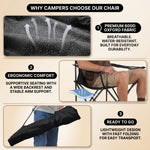 2 Pack Folding Camping Chairs with Cup Holders & Carry Bags - 8